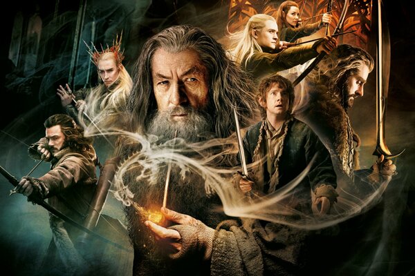 Plakat do filmu Hobbit: Pustkowie Smauga .