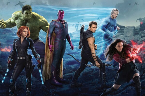 Avengers Battle pose of Heroes