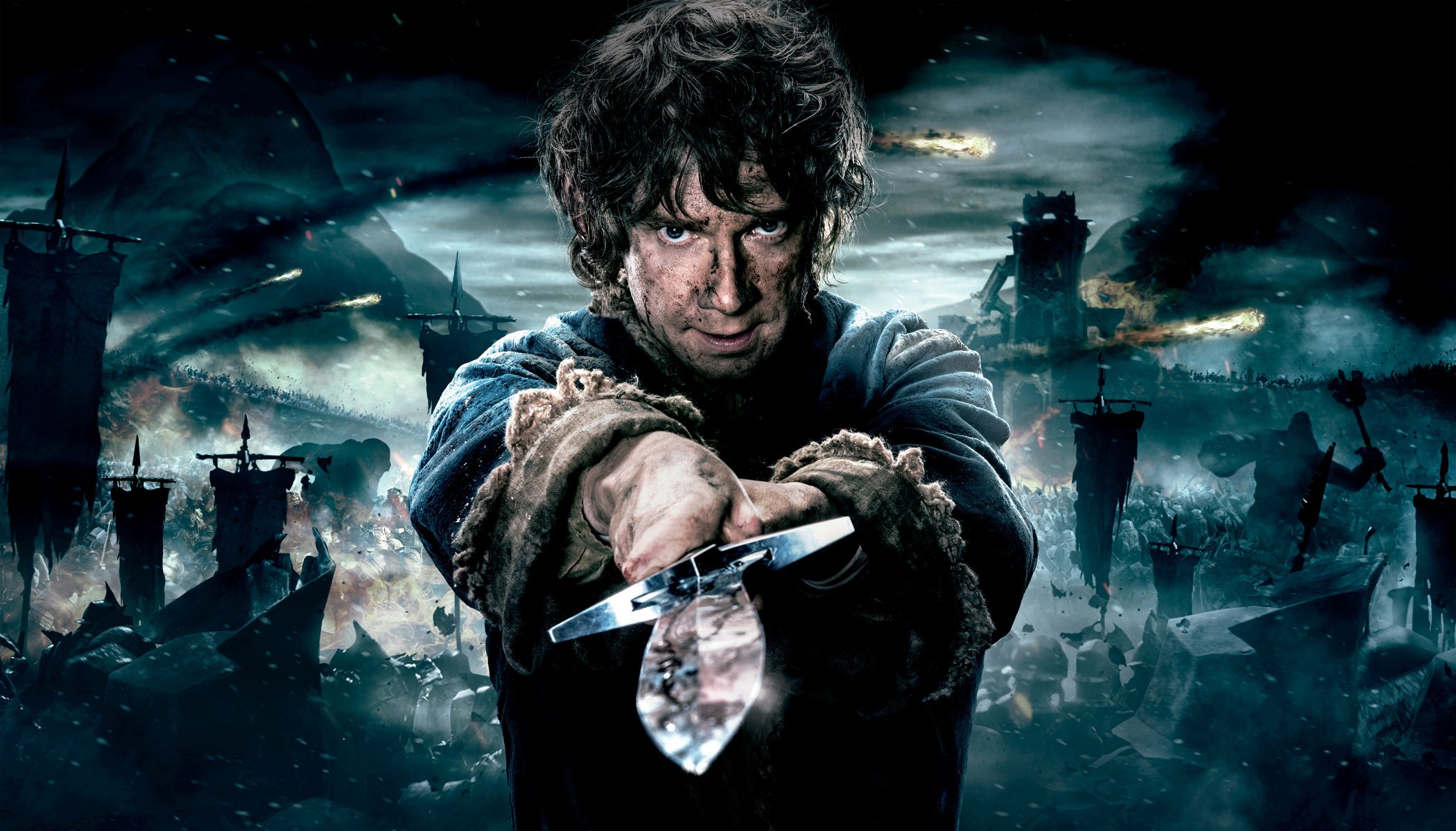 voll erweitert hobbit : kampf der fünf armeen bezeichnen wir hobbit kampf von fünf armeen film film 2014 jahr martin freeman bilbo beutlin new line cinema mgm metro goldwin mayer warner brothers picchors abenteuer fantasy mann mit waffe schwert wra