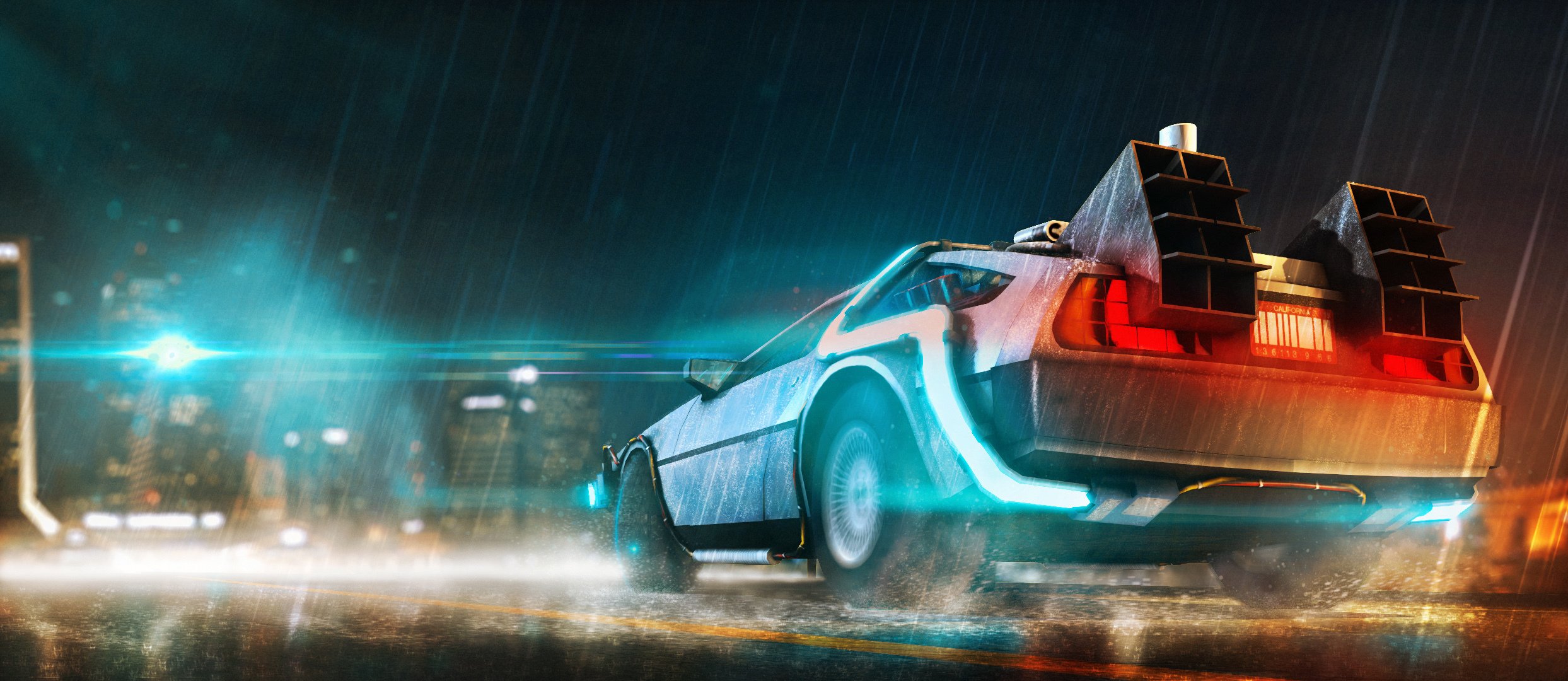 retour vers le futur delorean dmc auto