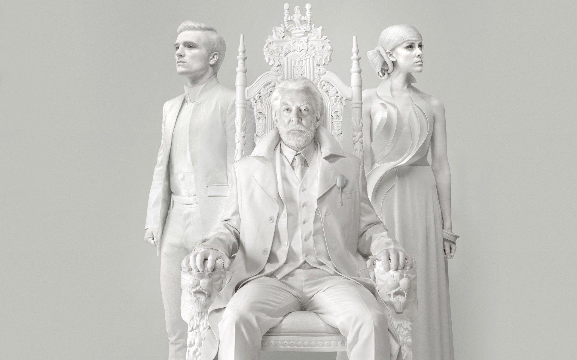 hunger games: mockingjay hunger games mockingjay josh hutcherson donald sutherland jena malone hunger games geai moqueur trône