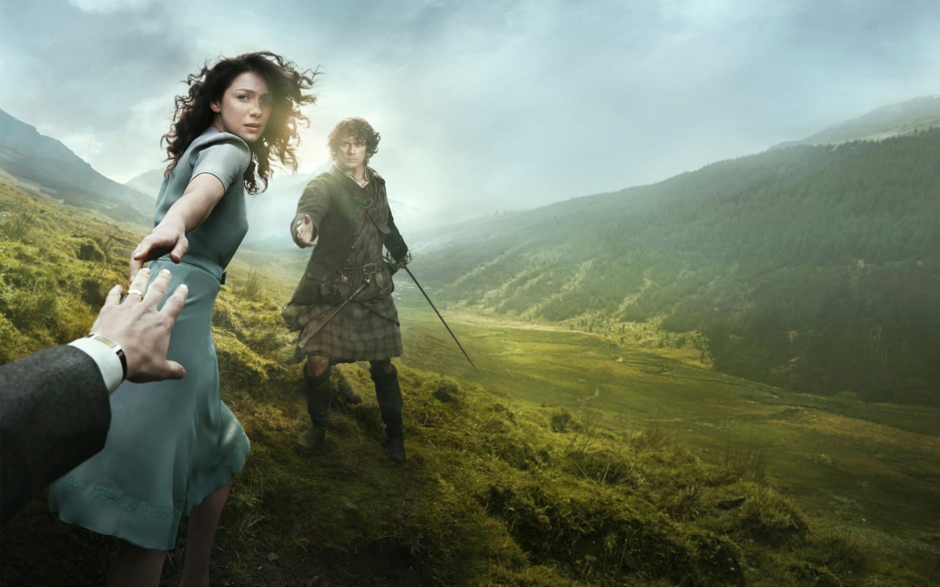 outlander caitriona balfi alien serie de televisión 2014 ficción drama melodrama si el pasado se convierte en el futuro