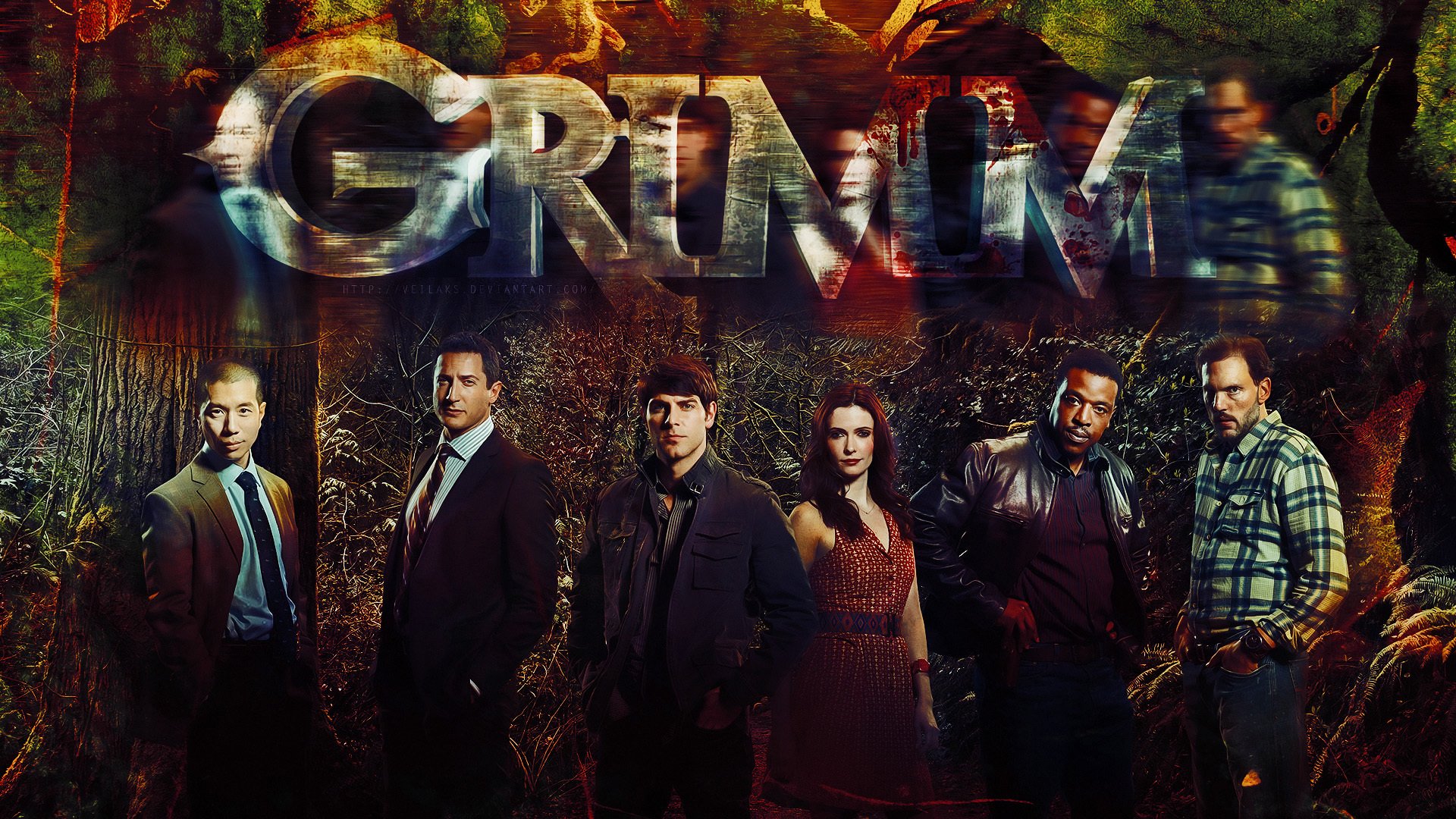 grimm série télévisée david juntoli gintoli bitsy talloch bitsie talloch silas ware mitchell sil weir mitchell russell hornsby sasha royce reggae lee