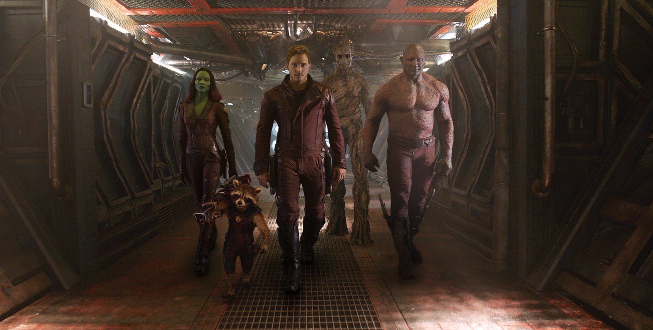 wächter der galaxie gamora sternherr drax zerstörer groot jet waschbär wächter der galaxie star lord groot marvel marvel batista dave batista chris pratt zoe saldana chris pratt