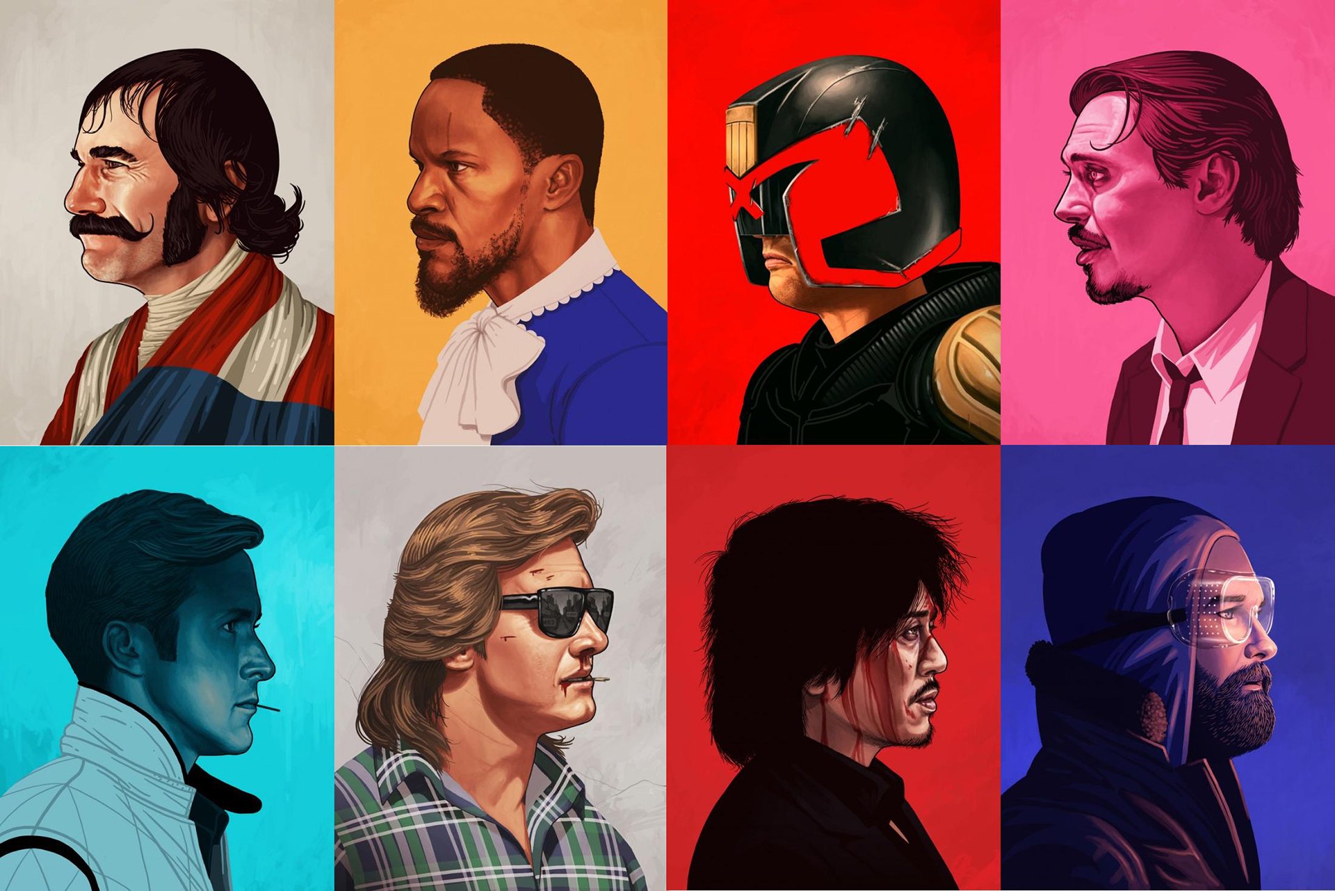 mike mitchell gangs of new york django unchained judge dredd reservoir dogs drive they live oldboy the thing portrait