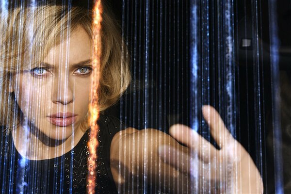 Robot-like Scarlett Johansson from the movie Lucy