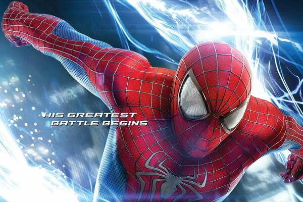 Spiderman im Anzug aus dem Film