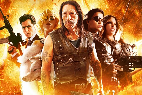 L affiche du film Machete Kills .