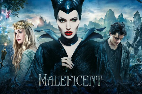 Plakat do filmu Maleficent .