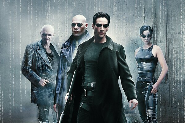 Die Hauptfiguren des Films Matrix