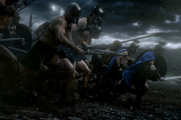 Película los 300 espartanos . La Última batalla.