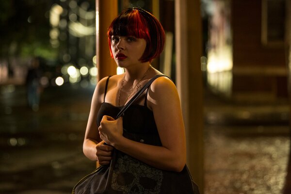 The girl with red hair from the movie The Great Equalizer