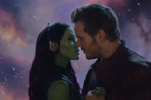 Chris Pratt y Zoe Saldana