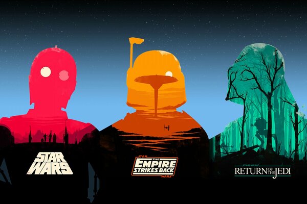 Poster. Trilogie Star Wars