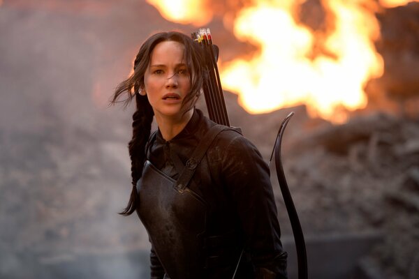 Hunger Games con una bella attrice