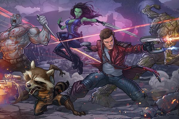 Star-Lord è un supereroe dei fumetti Guardiani della galassia