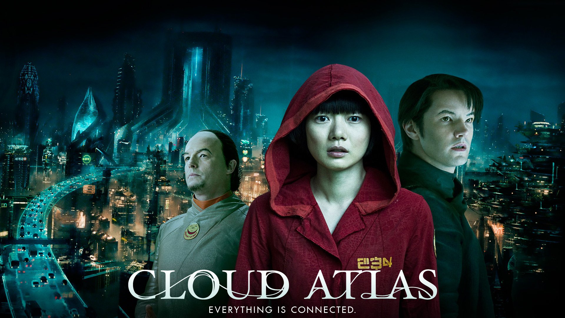 cloud atlas cloud atlas pe dong du-na bae sonmi-451 sonmi-451 jim sturgess jim sturgess he-zhu chang he ju chen hugh grant veggente man sir ri neo-seoul