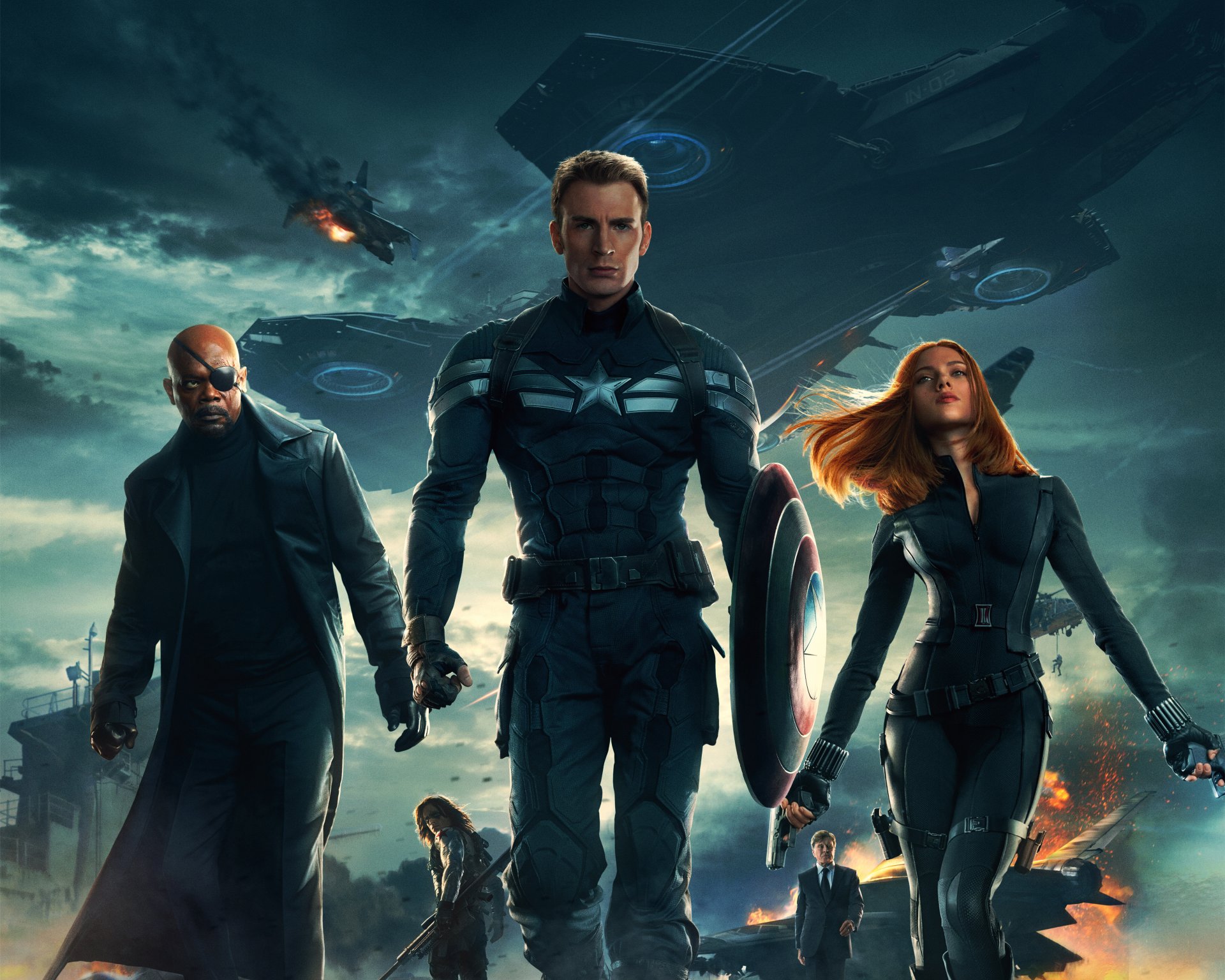 capitán américa soldado de invierno capitán américa 2 capitán américa soldado de invierno chris evans steve rogers scarlett johansson viuda negra natasha romanov samuel l. jackson nick furia sebastian stan bucky barnes robert redford alexande