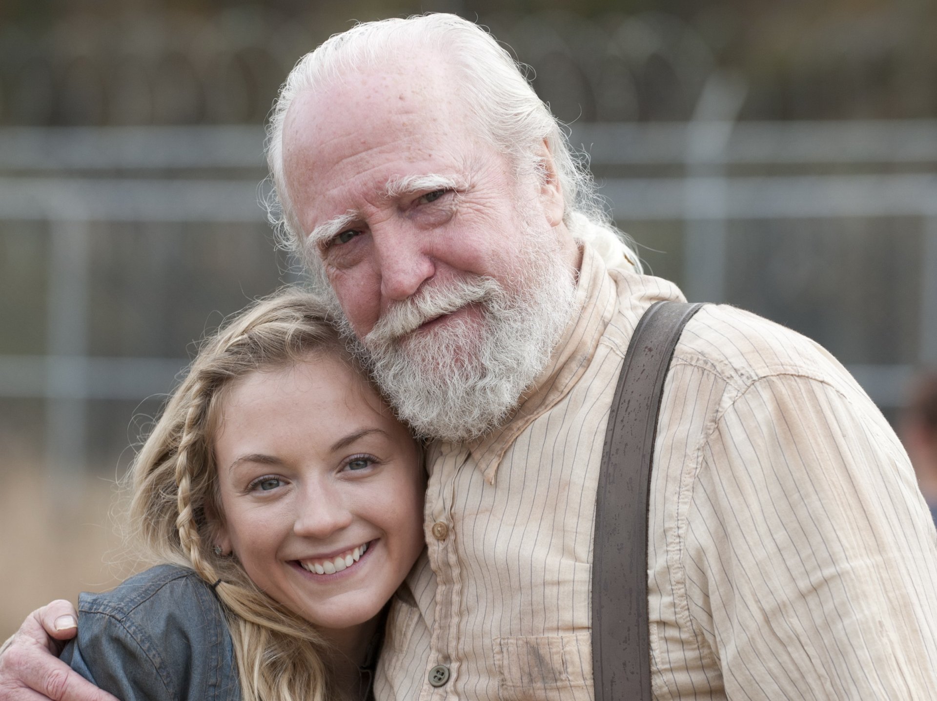 the walking dead emily kinney scott wilson acteurs sourires