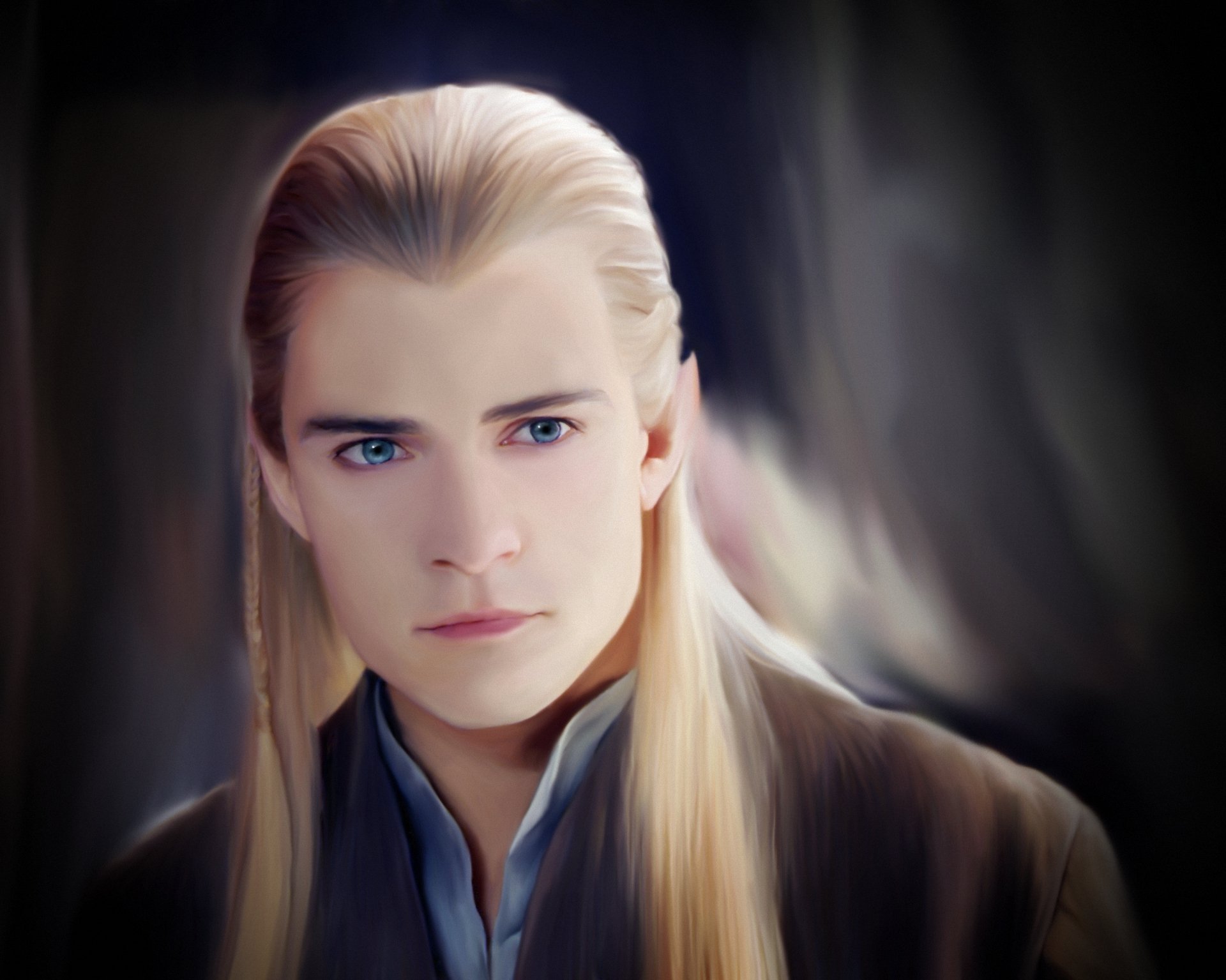 arte il signore degli anelli elfo legolas orlando bloom faccia