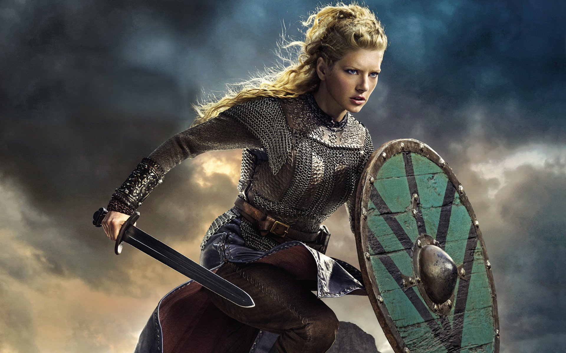 wikingowie serial historyczny dramat katherine winnick lagertha miecz tarcza niebo