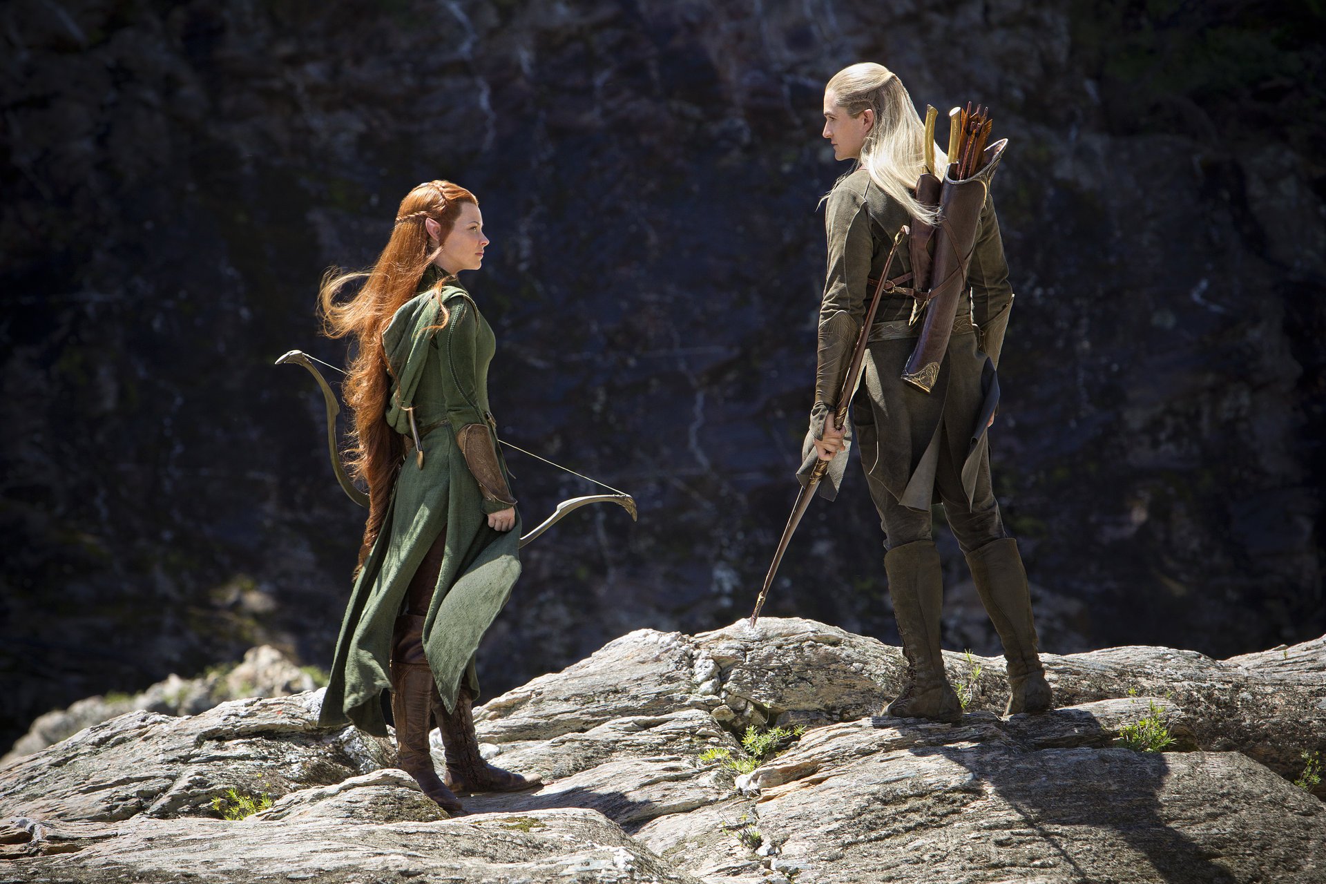 el hobbit o allá y atrás el hobbit: el páramo de smog orlando bloom evangeline lilly legolas tauriel los elfos el bosque mirkwood o de ida y vuelta el hobbit: el páramo de smaug mirkwood l