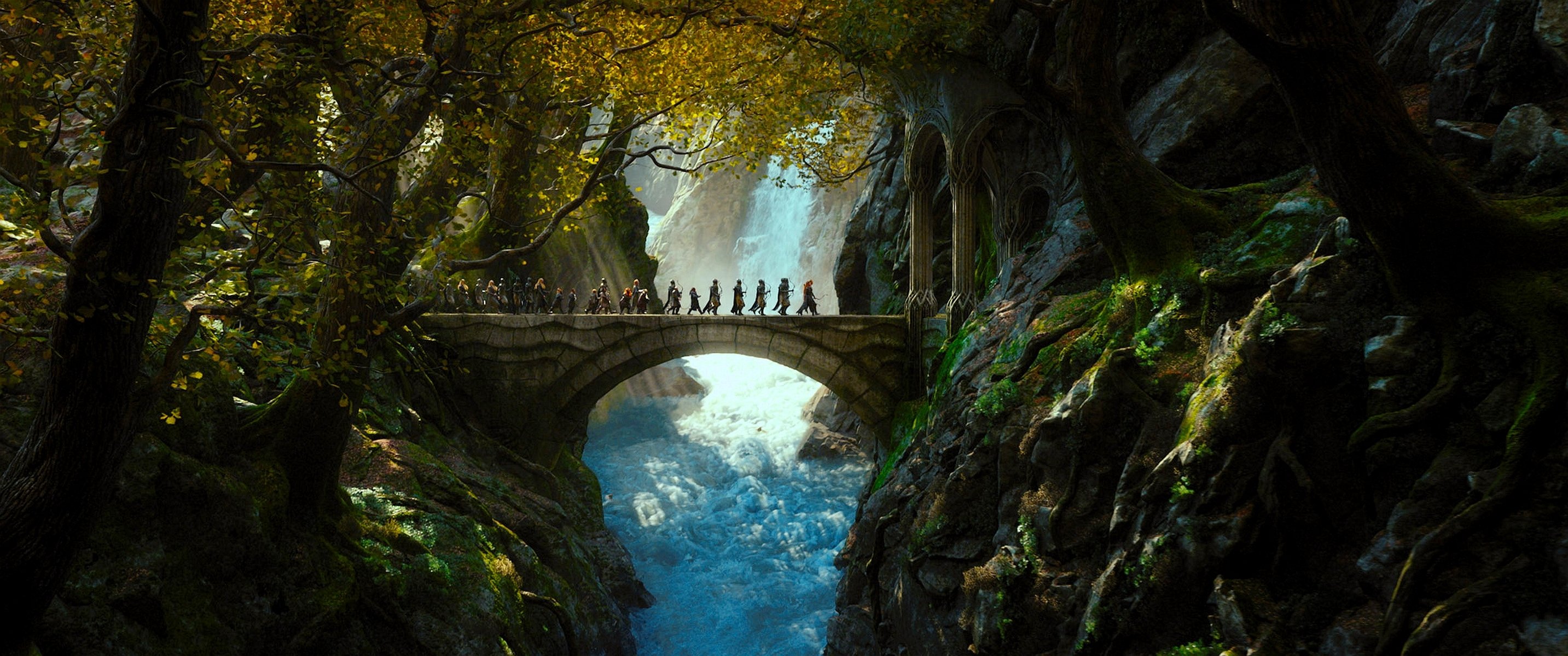 der hobbit oder hin und her der hobbit: smog-ödland mirkwood elfen legolas tauriel zwerge bilbo oder hin und her der hobbit: smaug-ödland wald mirkwood haldensleben truppe gefangenschaft