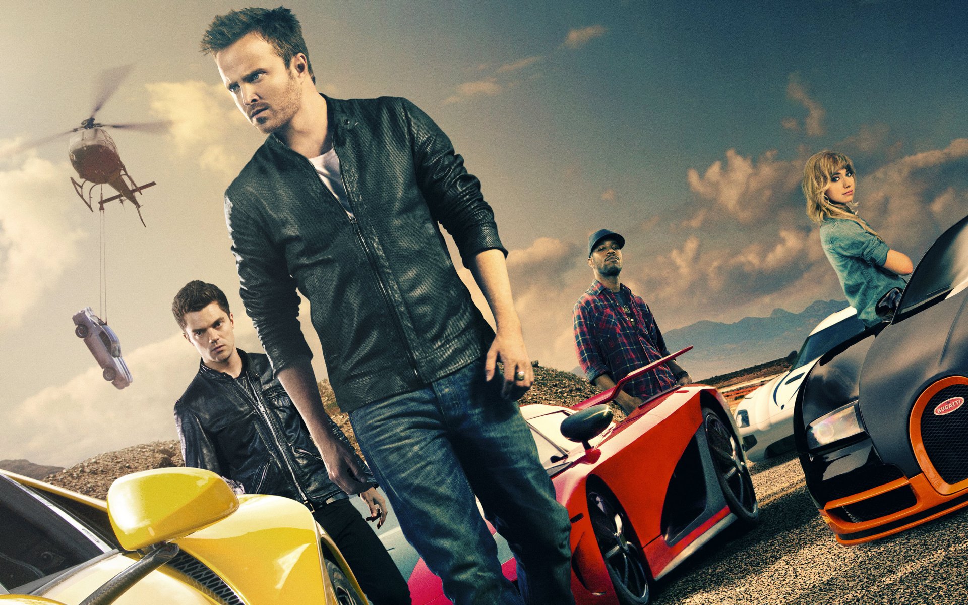 le besoin de vitesse film 2014 aaron paul dominic cooper puts bugatti veyron super sports koenigsegg ccx lamborghini aventador