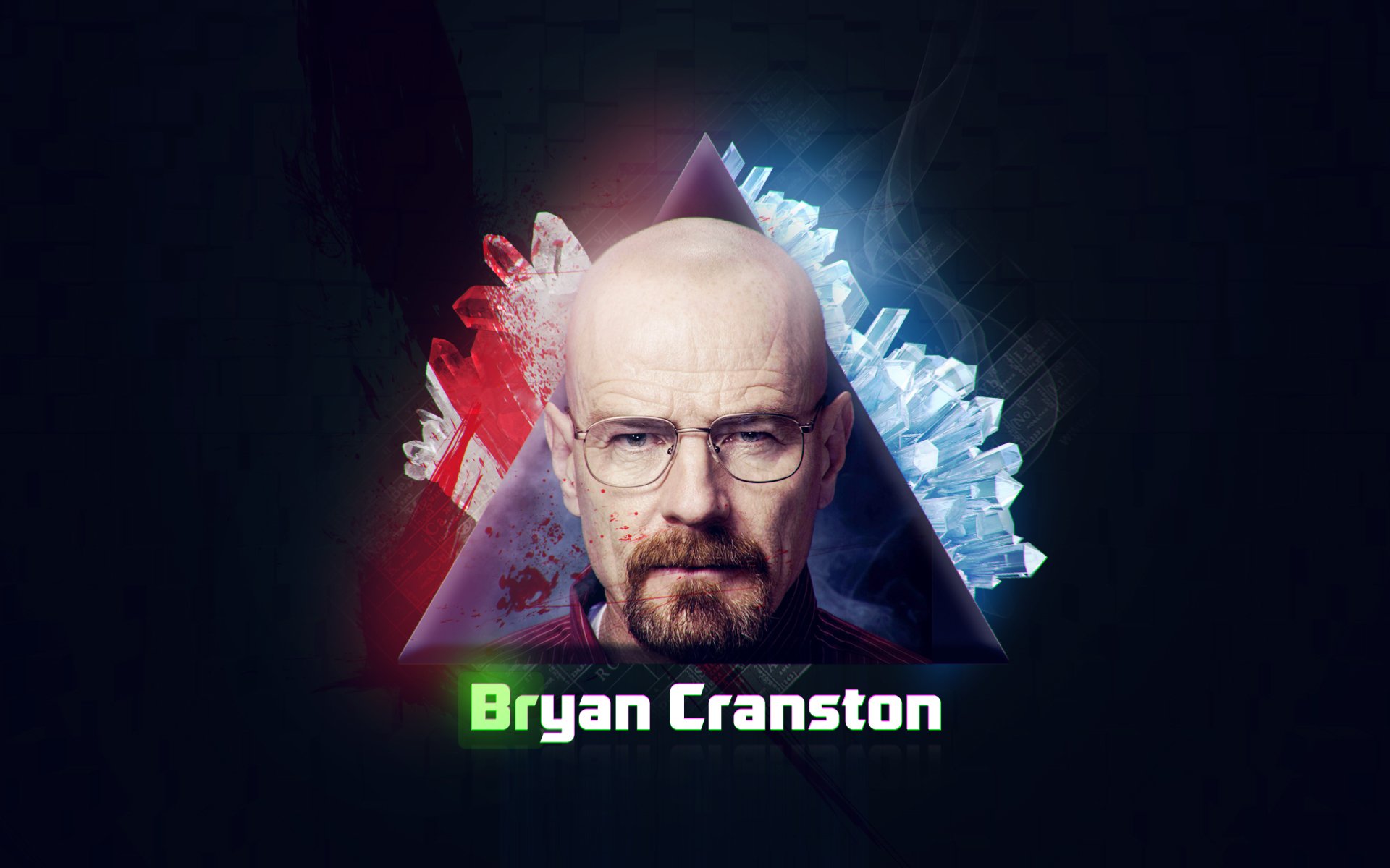 bryan cranston bryan lee cranston mr.white walter white breaking bad in all serious amphetamine abstract bright blood man killer