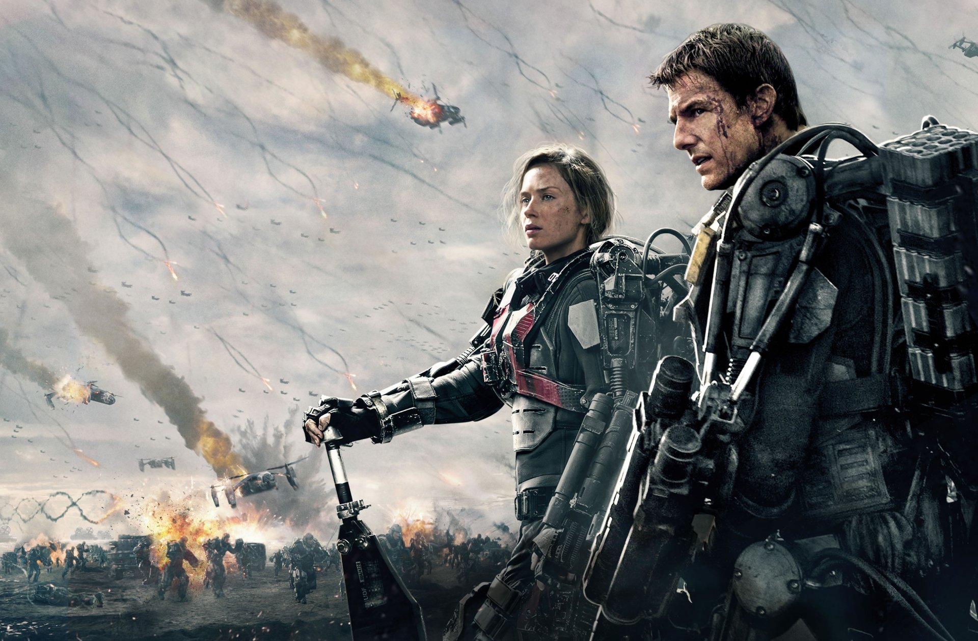 der rand der zukunft film film 2014 der rand von morgen tom cruise lt. colonel bill käfig emily blunt rita vrataski warner brothers picchors unterhaltung action sci-fi fantasy schlachtfeld mädchen junge mann männer frau frauen eisen metall