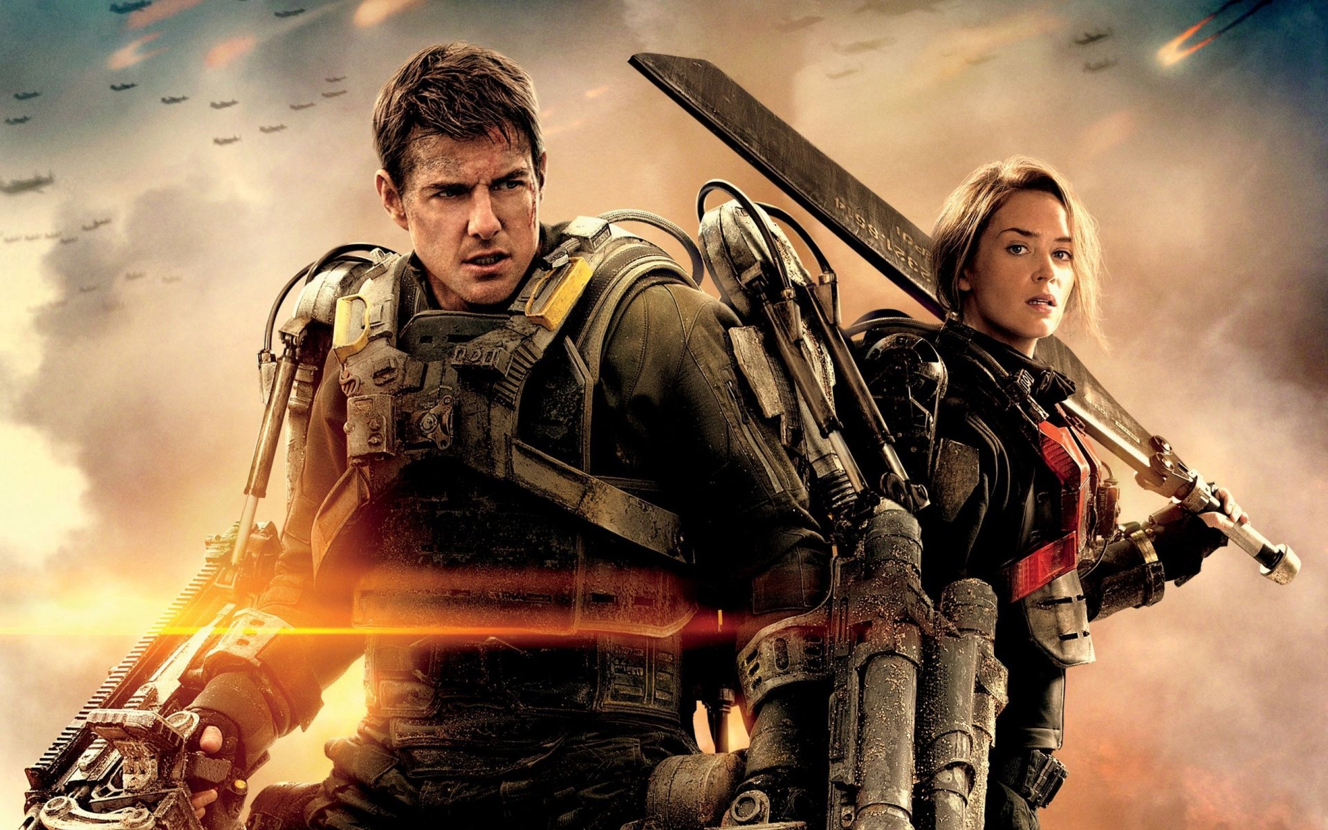 borde del futuro película ficción tom cruise emily blunt armas munición