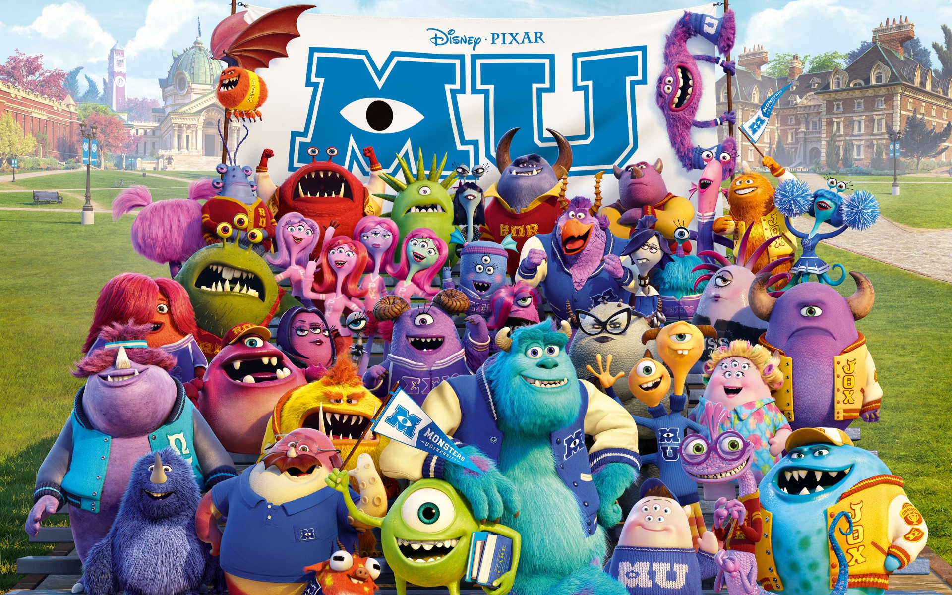 monsters university monsters inc monsters academy monsters corporation cartoon students company