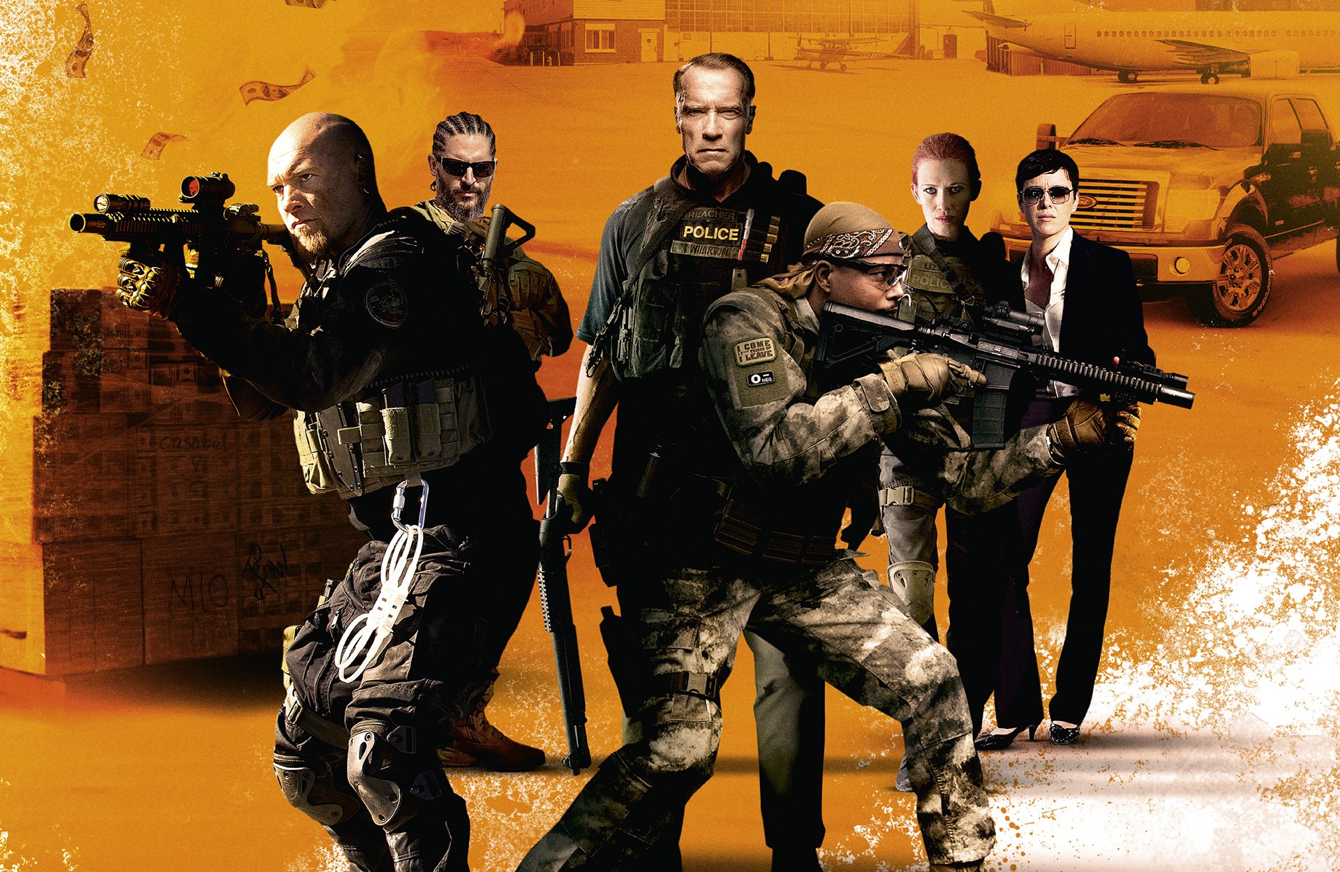 sabotage arnold schwarzenegger john breacher wharton sam worthington le monstre terrence howard sugar joe mangagnello mangagnello grinder