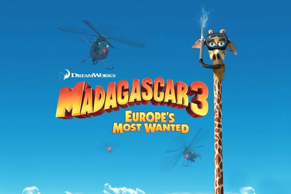 Wygaszacz ekranu niebo kreskówki Madagaskar