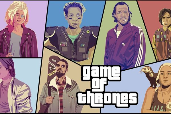 Foto parodia di gta game of Thrones