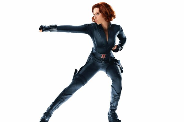 Scarlet Johansen in the movie The Avengers 