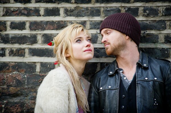 Aaron Paul with a girl