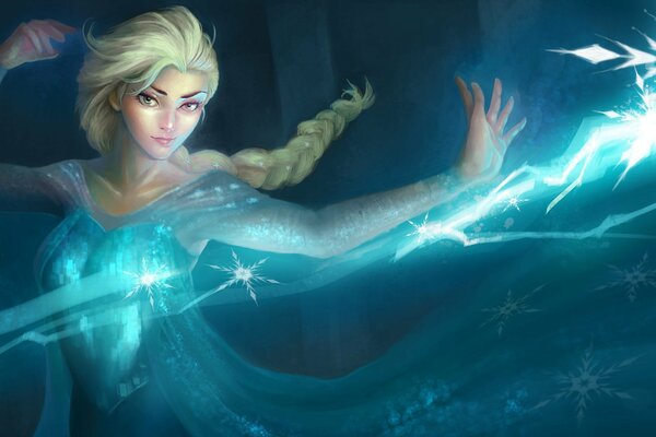 Fan art Elsa from the cartoon Cold Heart