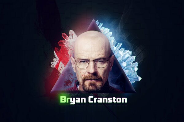 Art Walter White from the TV series Breaking Bad