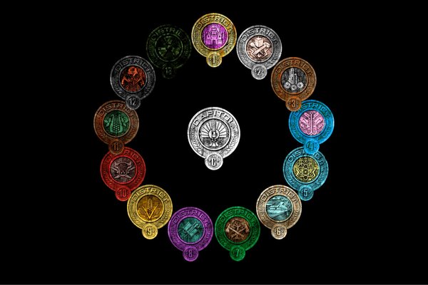 Capitol logo tous les districts de Hunger Games
