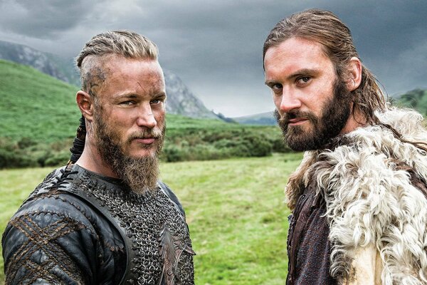 Photo from the filming of the historical series Vikings