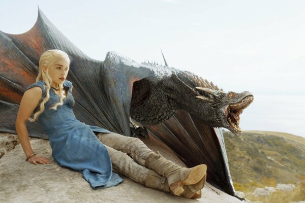 Game of thrones. Daenerys and the Dragon