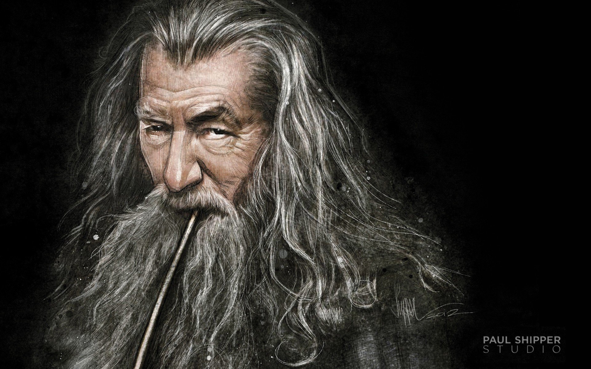 gandalf wizard art the hobbit an unexpected journey lord of the rings the lord of the rings paul shipper studio