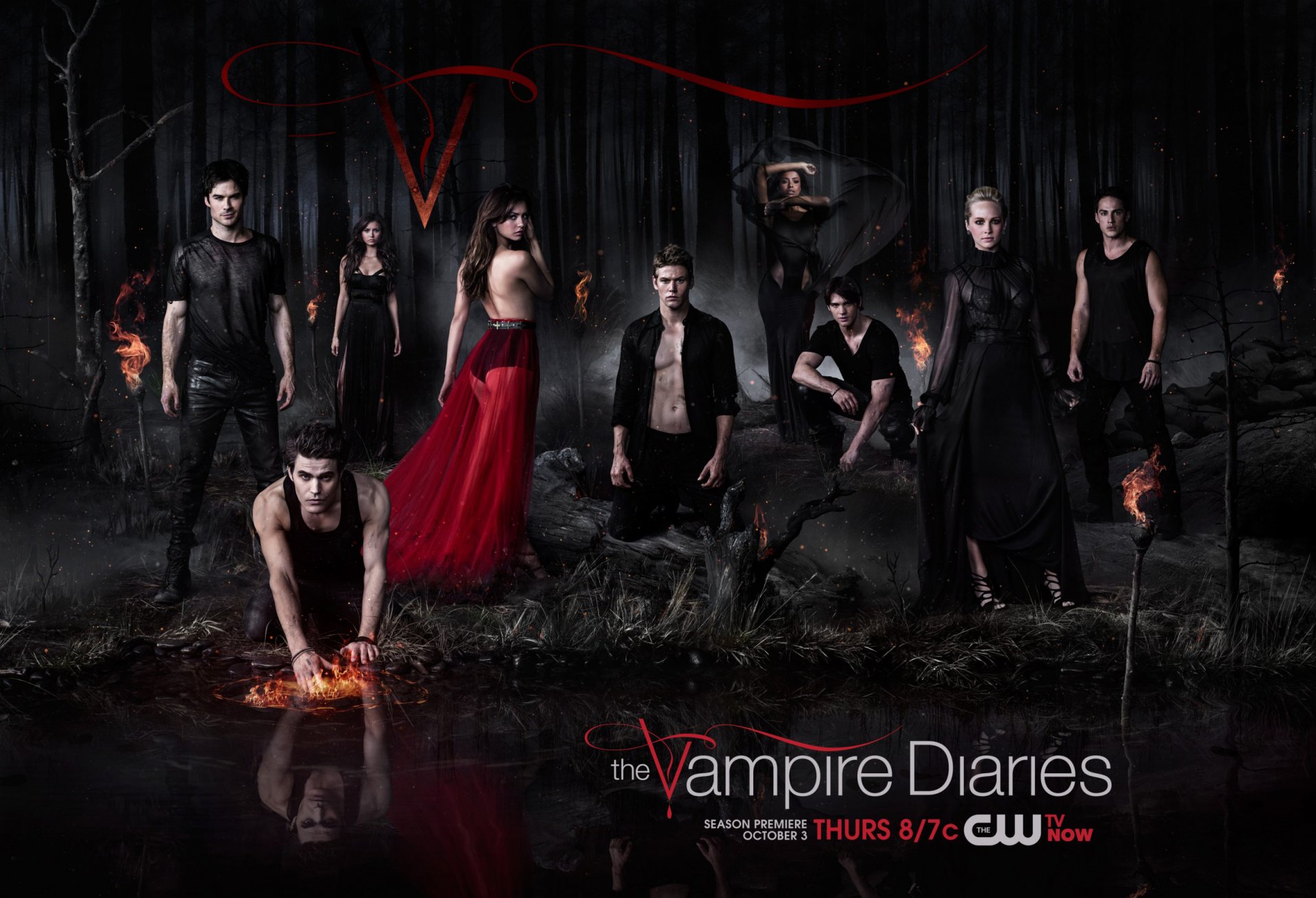 vampirtagebücher nina dobrev elena gilbert paul wesley stefan salvatore