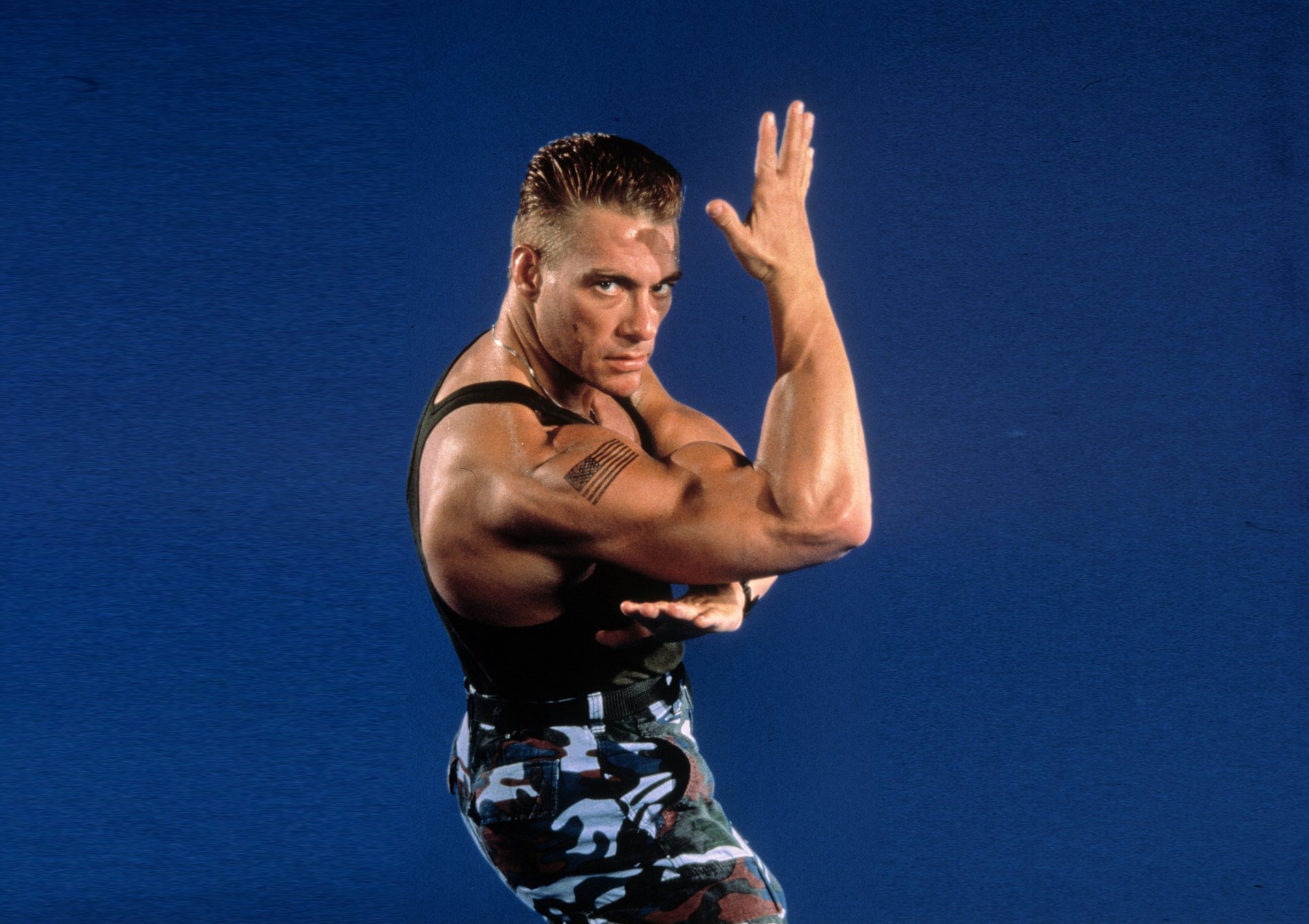 jean-claude van damme jean-claude van damme hombre actor atleta fondo