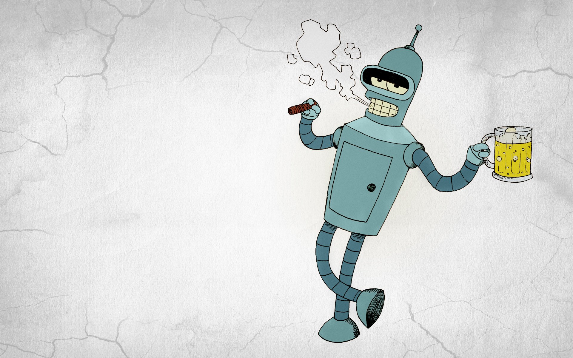 futurama bender bender bend rodriguez robot cigarro humo