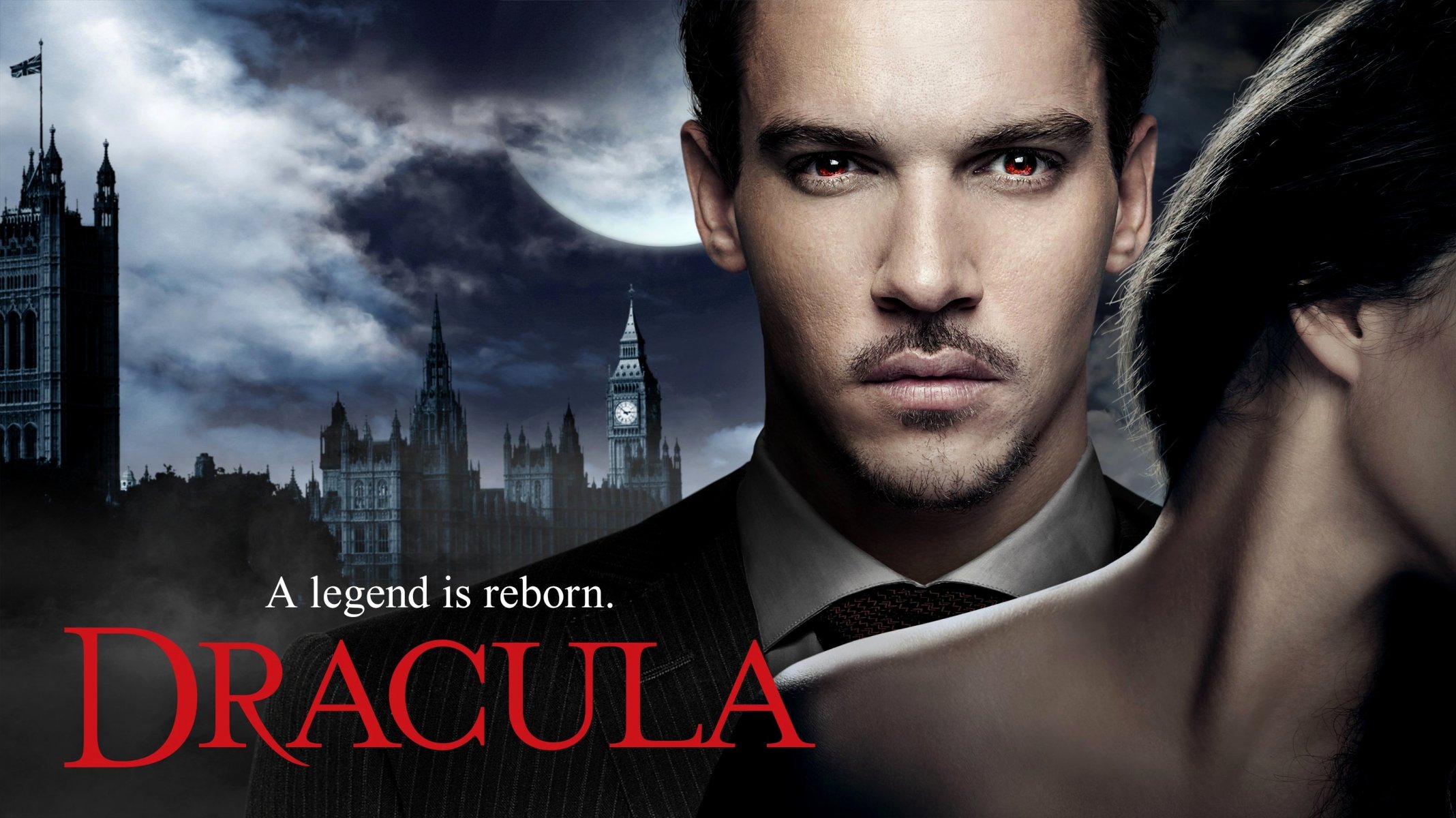 dracula serial aktor rhys-myers jonathan reese myers mężczyzna dziewczyna brunetka anglia londyn