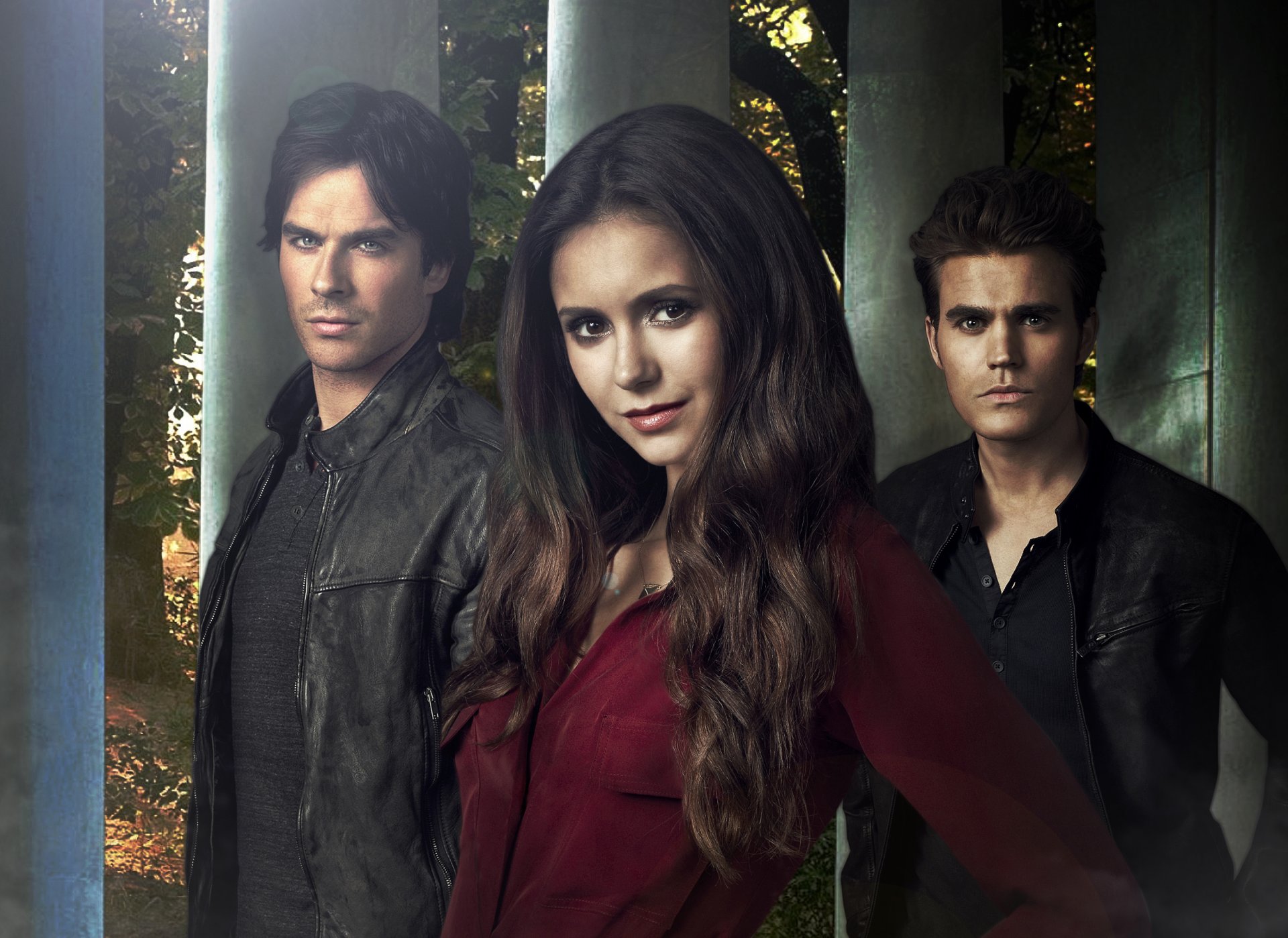 The Vampire Diaries Nina Dobrev Elena Gilbert Paul Wesley Stefan Salvatore Ian Somerhalder Ian Somerhalder Damon Salvatore