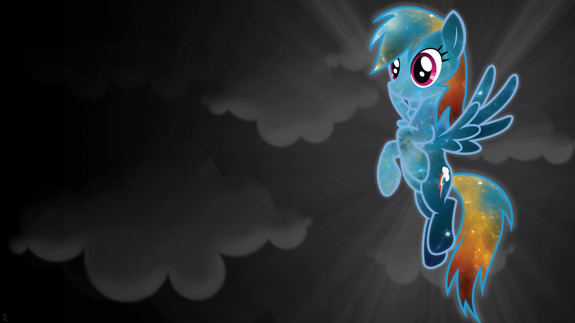 my little pony ponies rainbow dash cloud