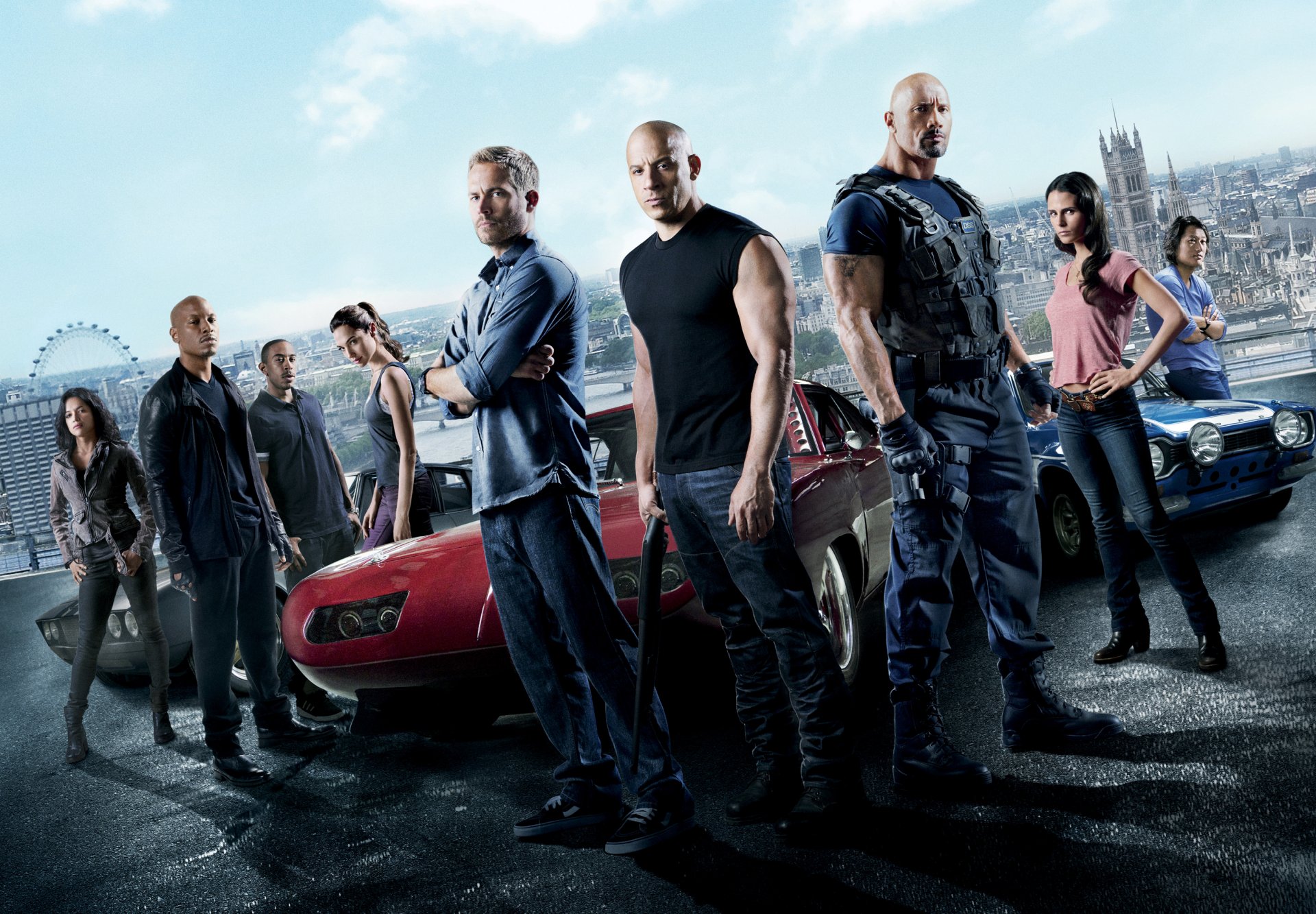 furious 6 fast & wütend 6 vin diesel dominique toretto paul walker brian o connor dwayne johnson luke hobbs michelle rodriguez letty jordana brewster mia toretto tyrise gibson